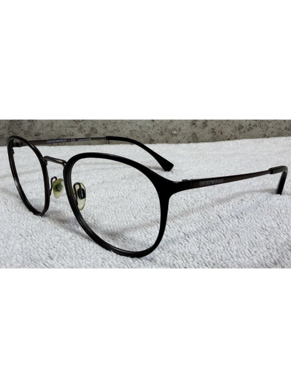 EMPORIO ARMANI EA1091 3230 Matte Green Round Metal Eyeglasses Frames 50-20-140